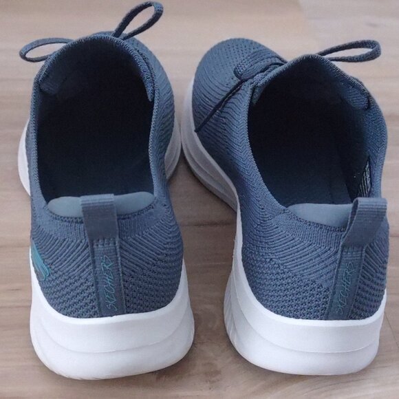 Slip on Skechers Air Cooled Memory Foam sneakers, Dusty blue, women's 8.5 - Picture 3 of 5